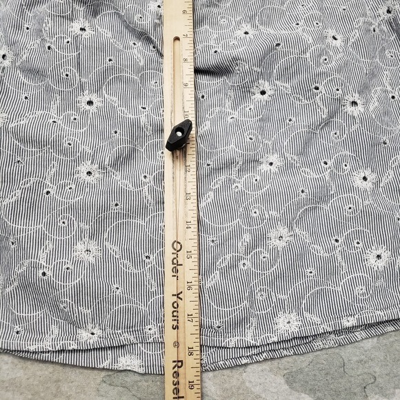 Rock & Roll Cowgirl Top Womens Large Blue Off Shoulder Long Sleeve - Picture 8 of 9